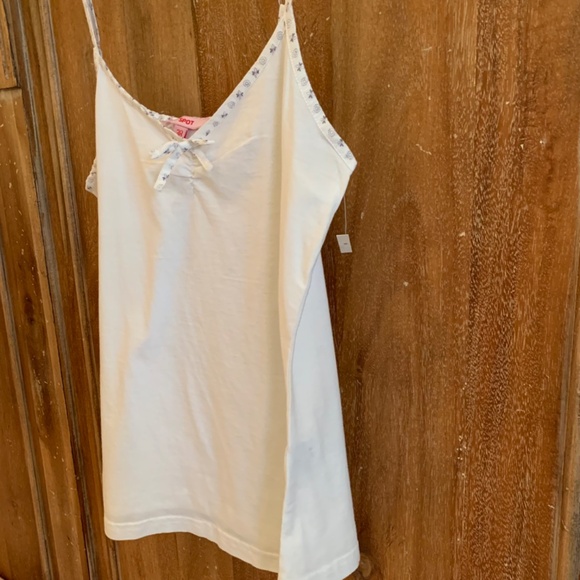 NEW White Camisole With Shorts Set Size Small - Picture 5 of 12
